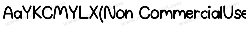 AaYKCMYLX(Non CommercialUse)字体转换